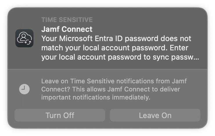 How Jamf Connect Syncs Your Mac Password After a Password Change -  Appalachian Technology Knowledge Base - Confluence
