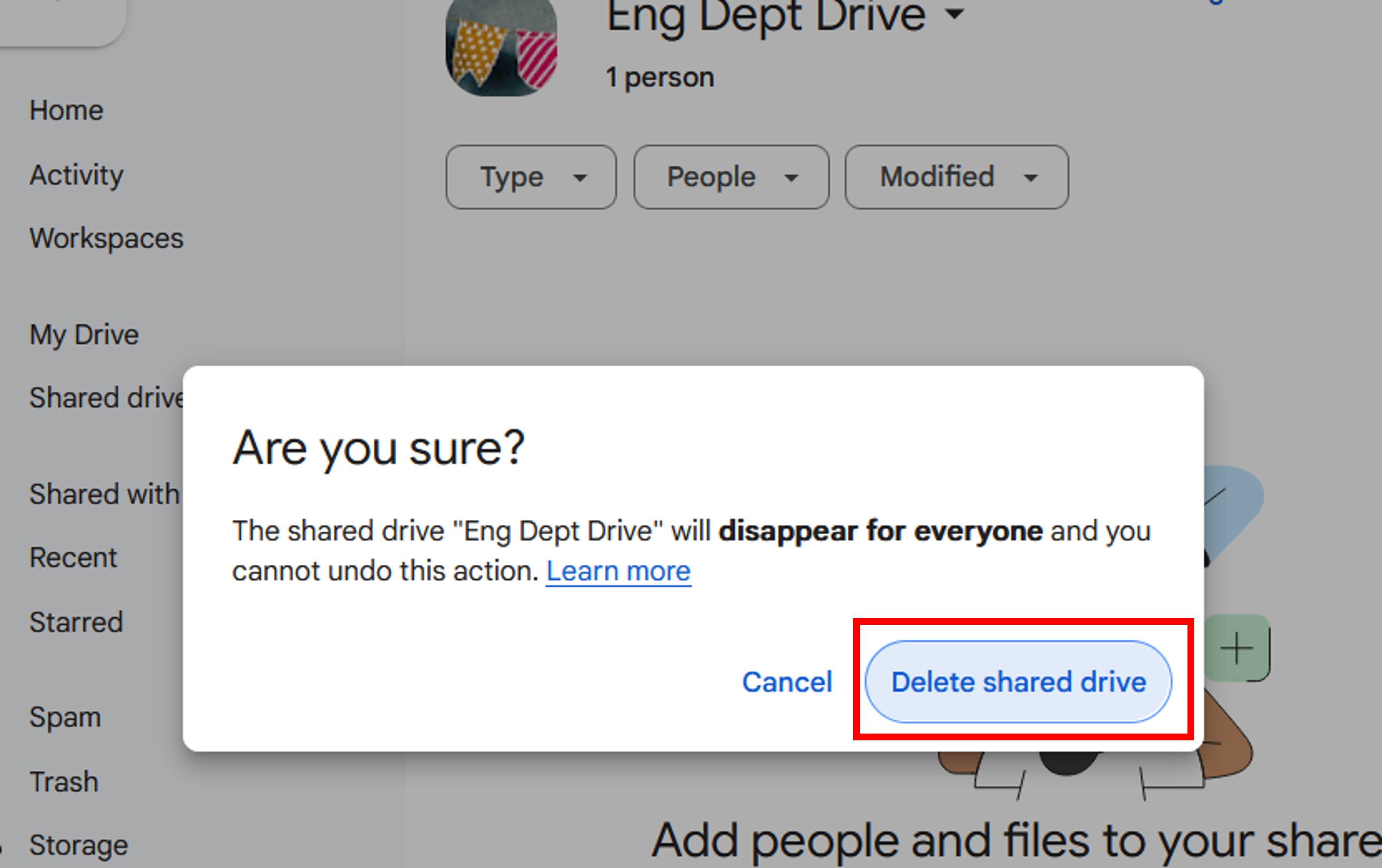 Confirm Deletion