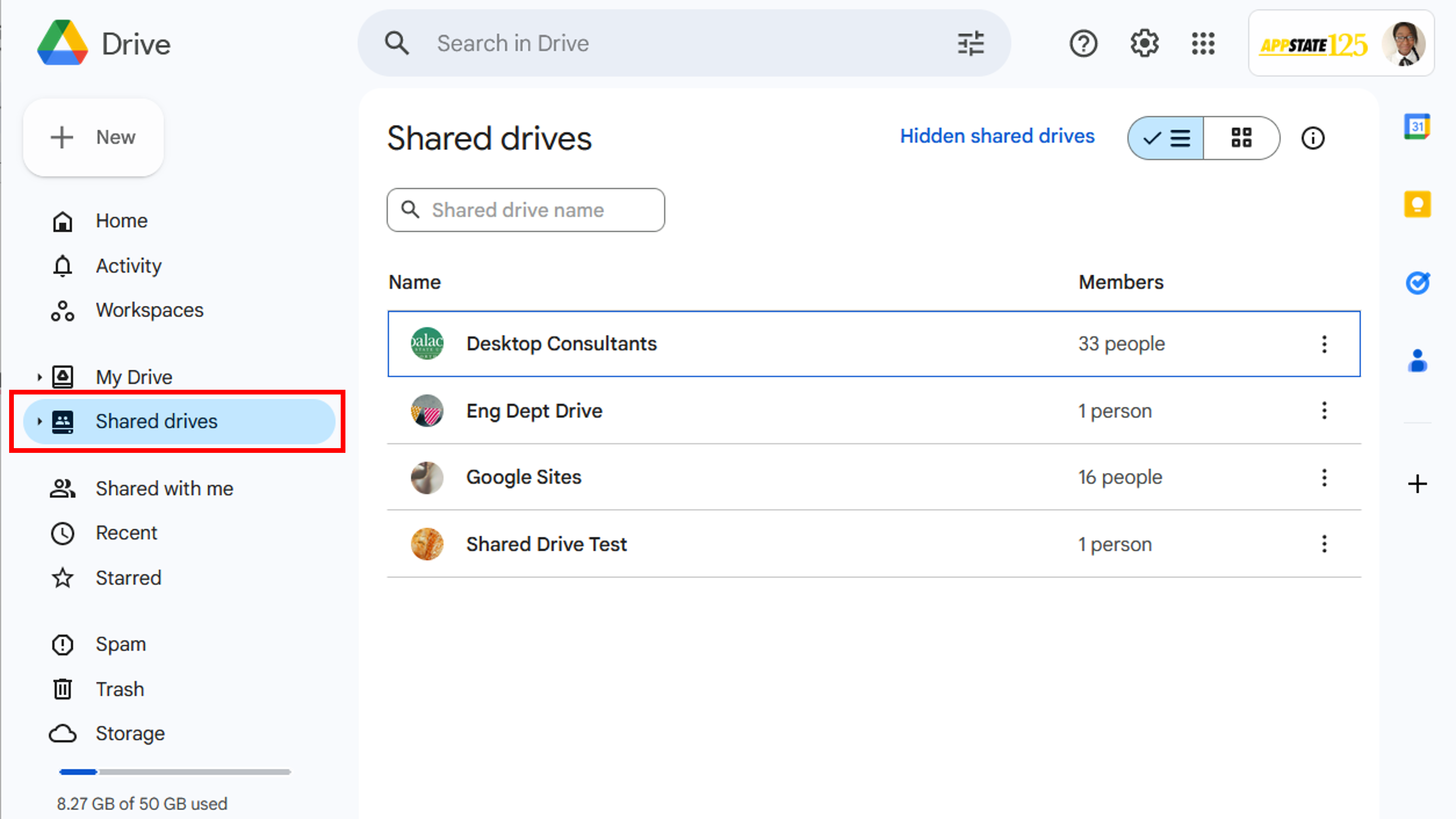 Navigating to a Shared Drive to Delete it