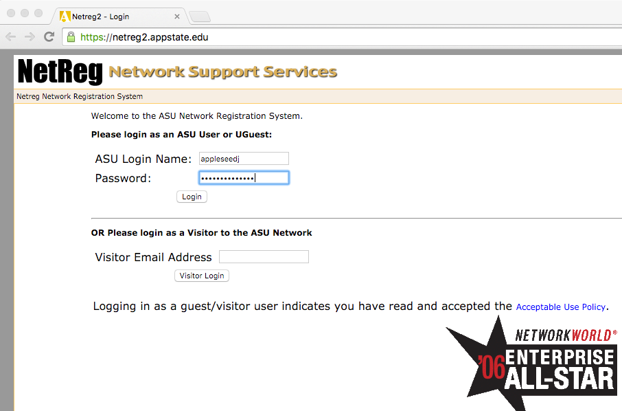 NEtReg Login Logging into Netreg.