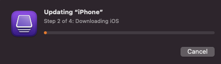 Letting the system continue updating.