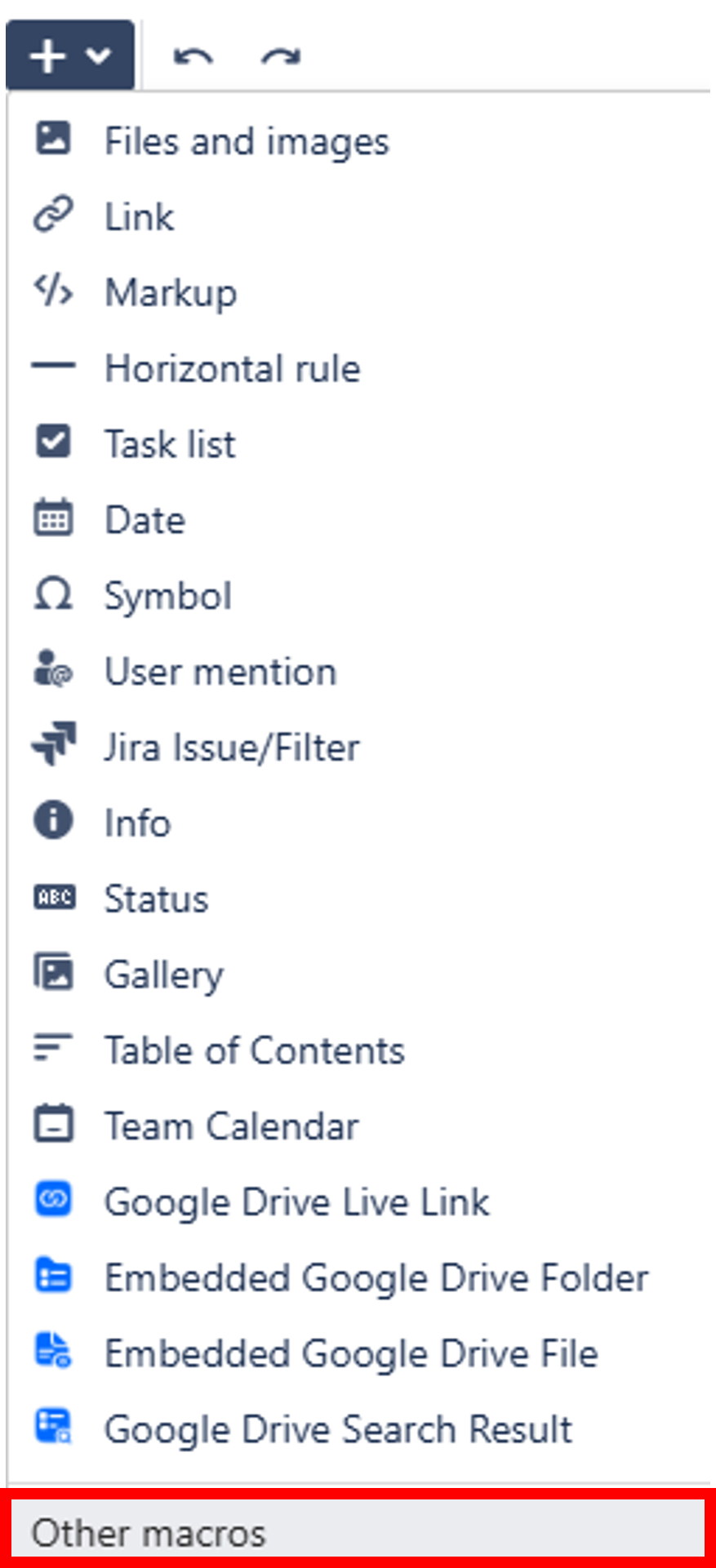 Click on the Other Macros button. 