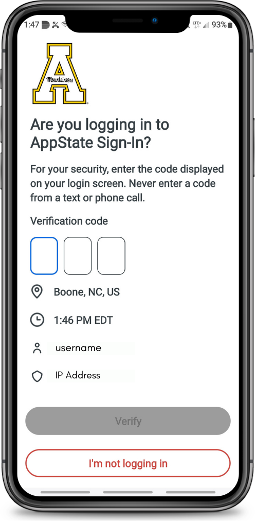 Enter Code on your Device.