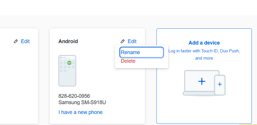 How to rename a device in the device management portal.