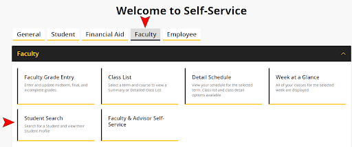 Student Search. 