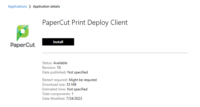 Install PaperCut client.