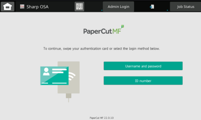 Swipe your AppCard at a Printer.