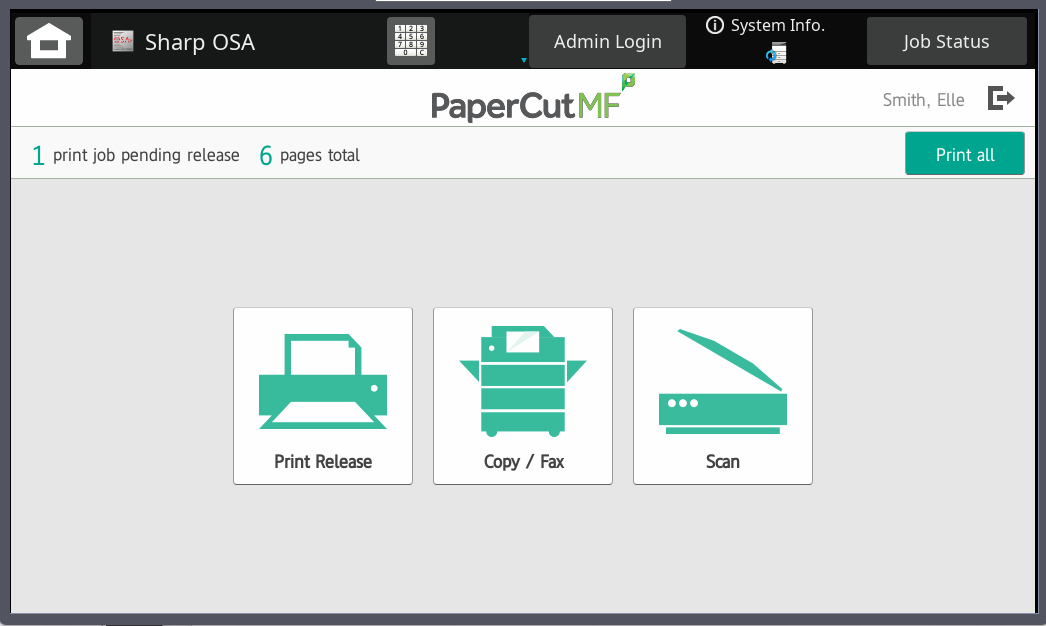 PRess Print all or Print release to start printing.