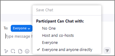 Change chat to settings