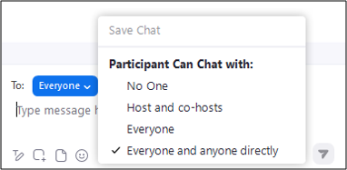 Change chat to settings Change chat to settings