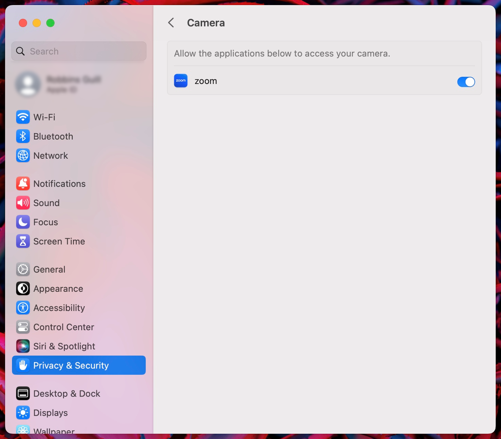 Allow Zoom Permissions on a Mac