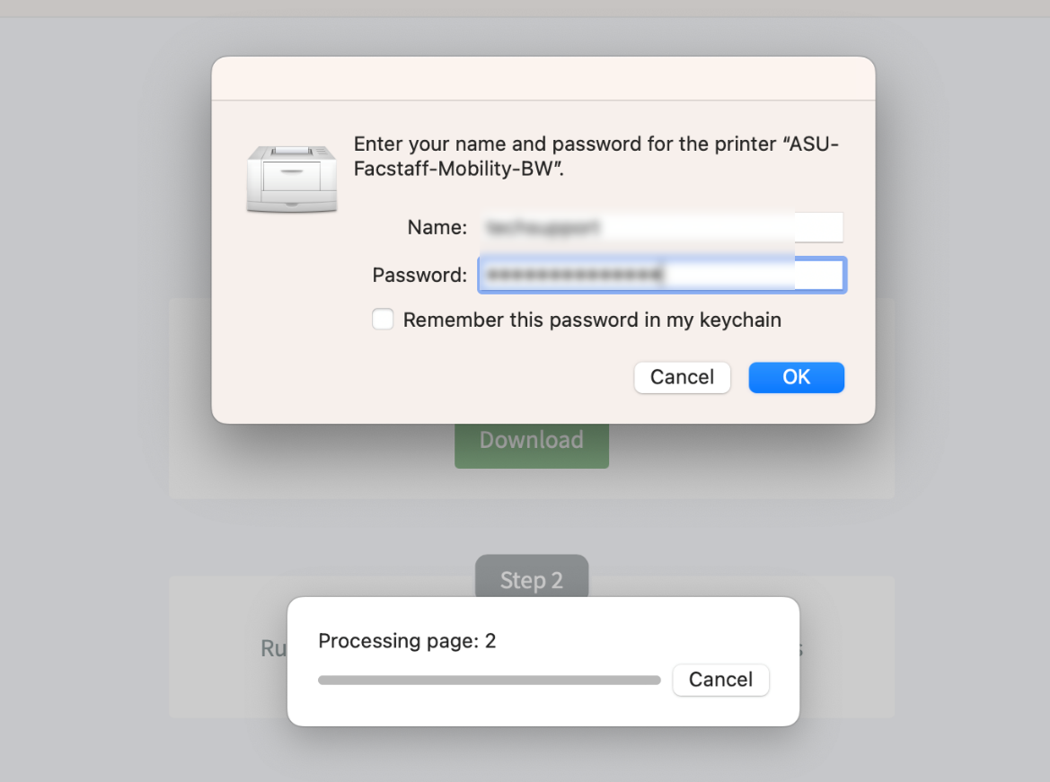 When prompted, enter your App State username and password. 