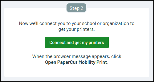 Use the windows installation instructions to connect and get printers. 