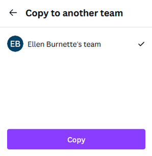 Click copy to confirm.