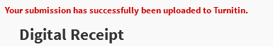 Appalachian Technology Knowledge Base > Assignment: Submitting a Turnitin Assignment > tii05.png (Turnitin Upload Confirmation) Turnitin Upload Confirmation