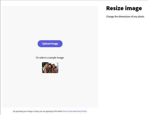 Clicking the Upload image button.