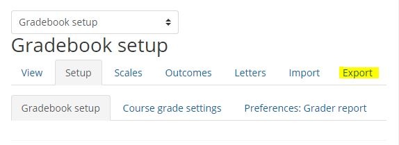 Gradebook setup 