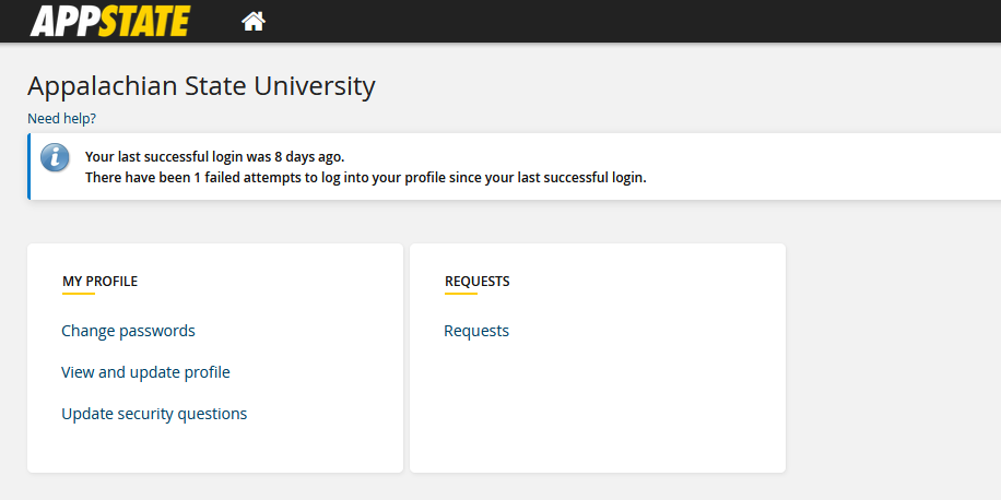 Click Change passwords. 