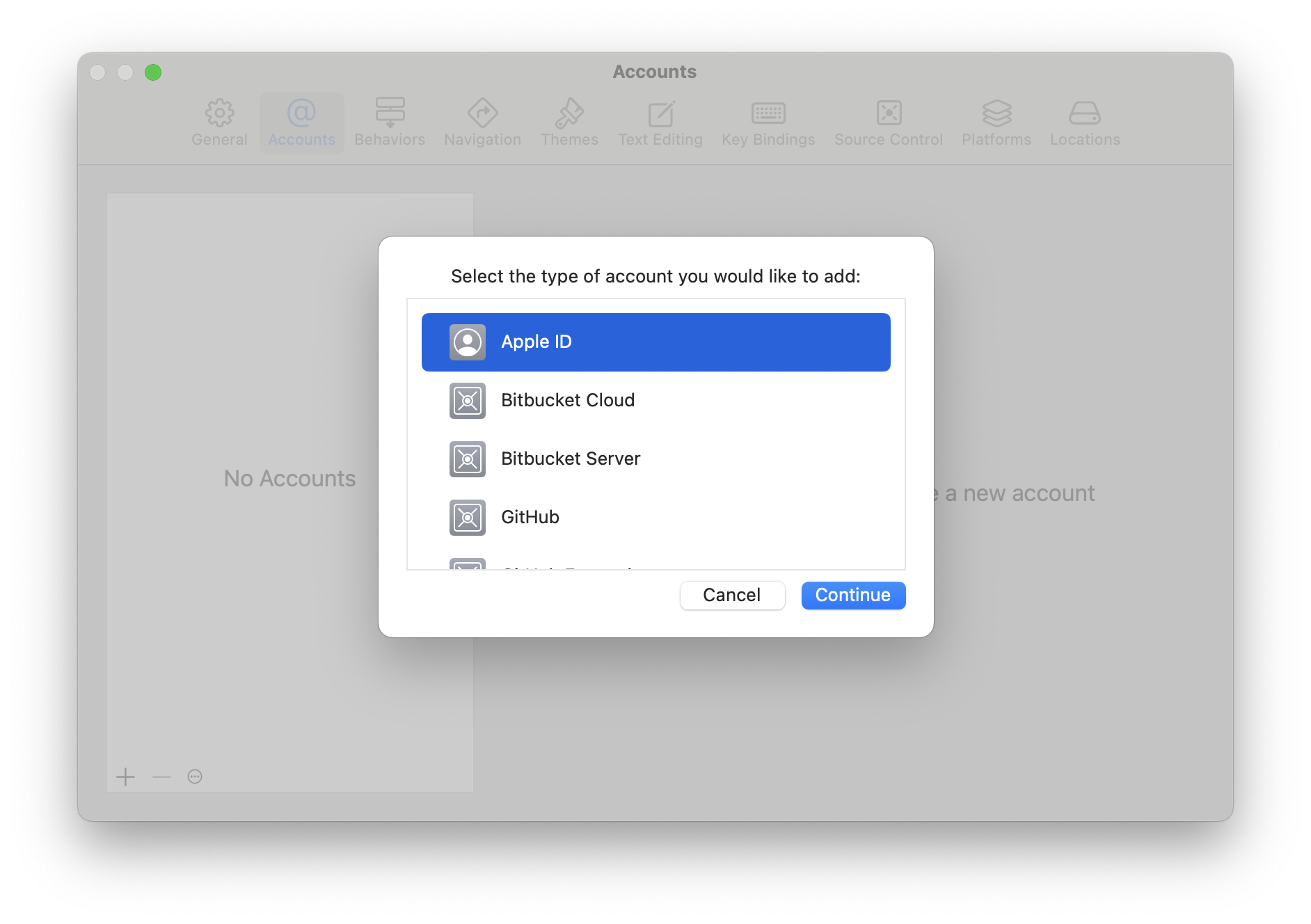 Select Apple ID.