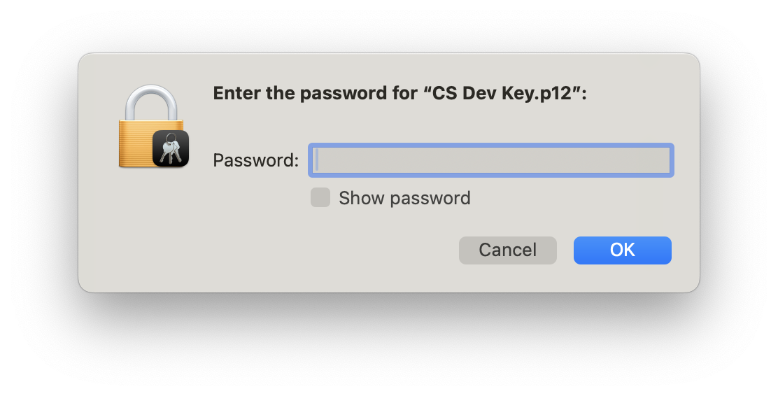 Enter password. 