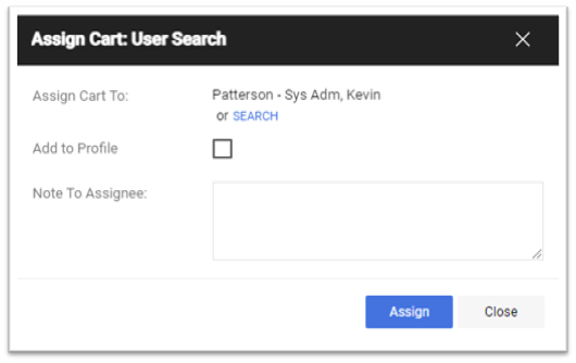Enter a note to the assignee and click sign. 