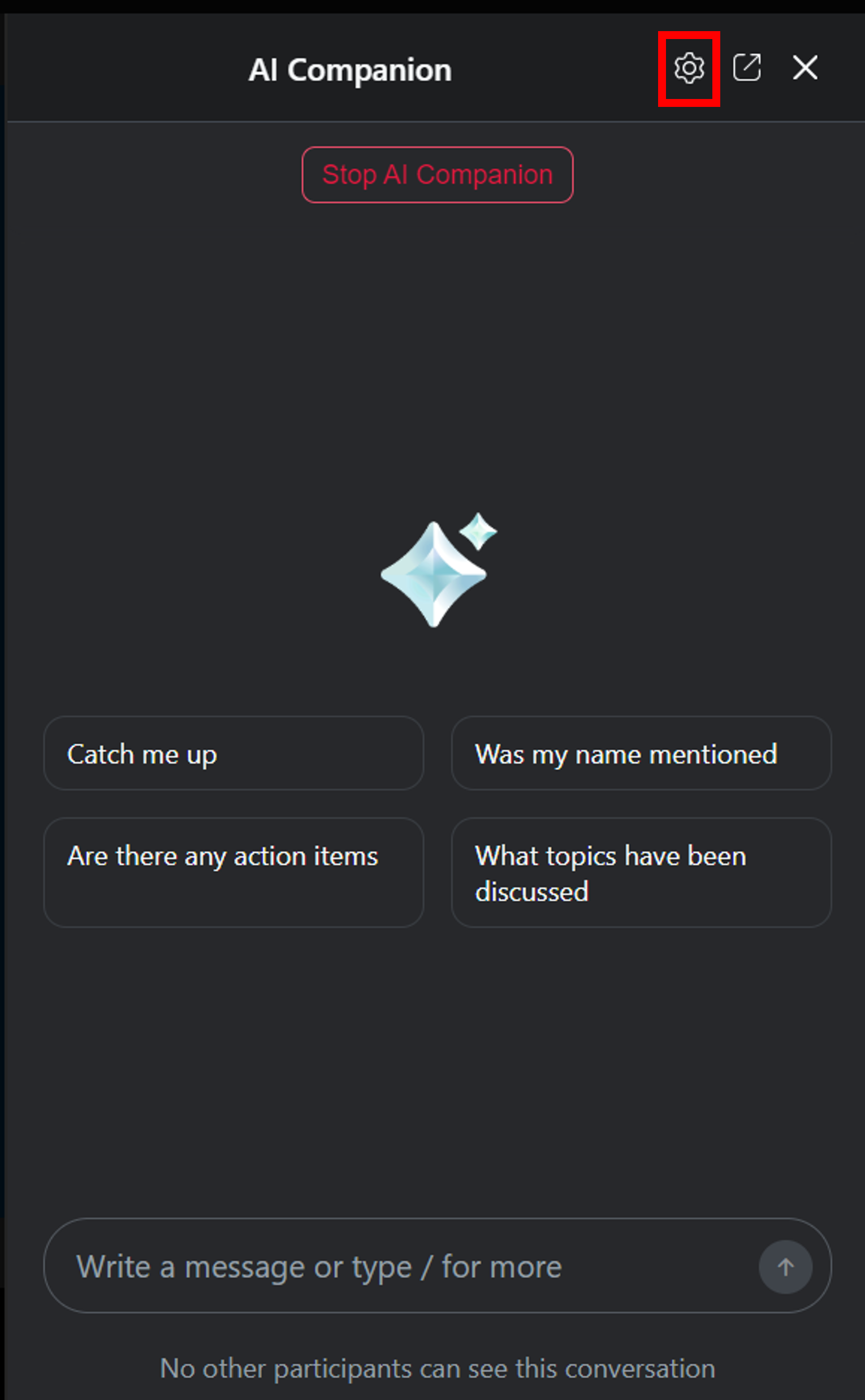 Click the gear icon. 