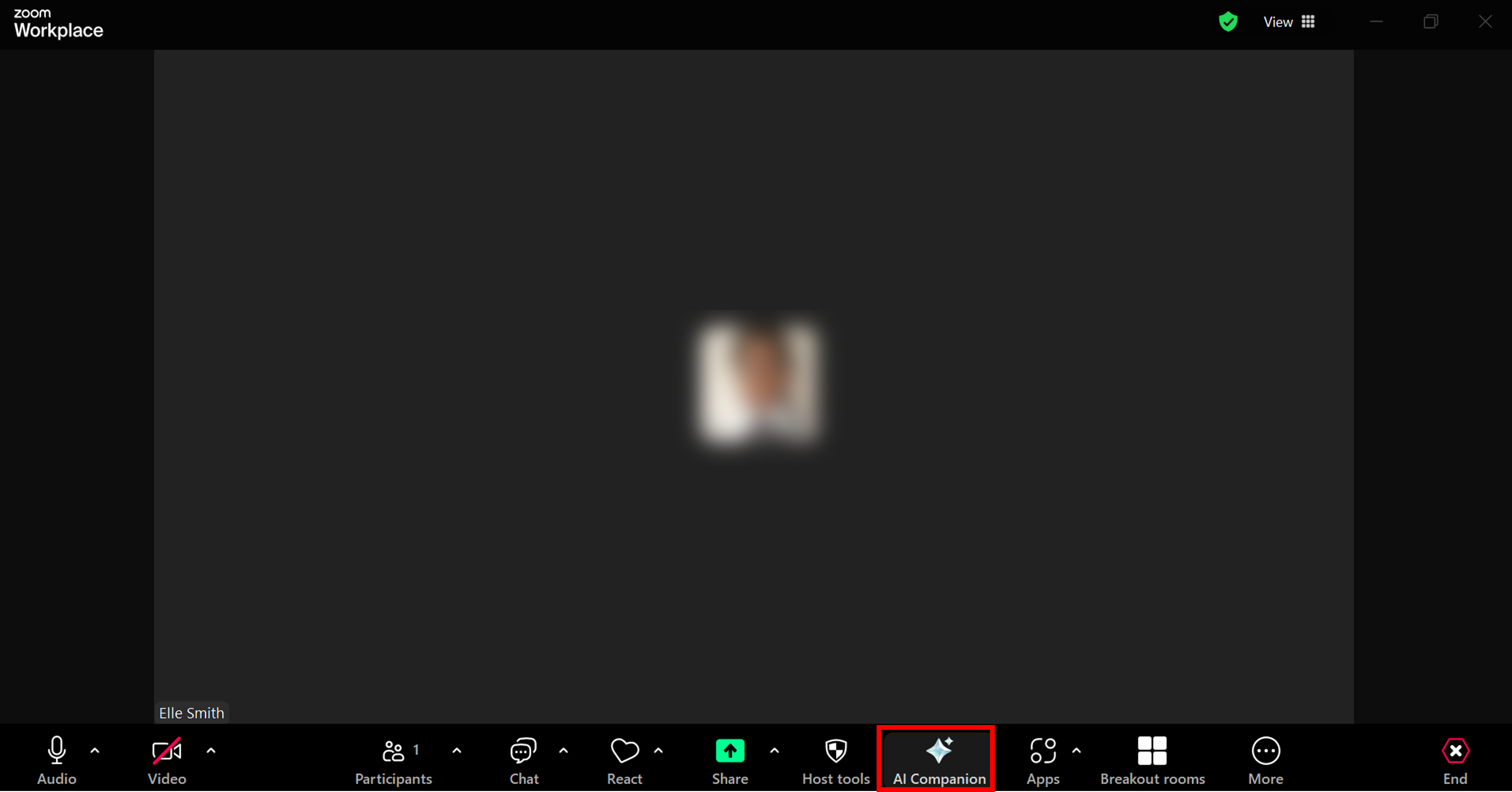 Start AI Companion by clicking the star logo. 