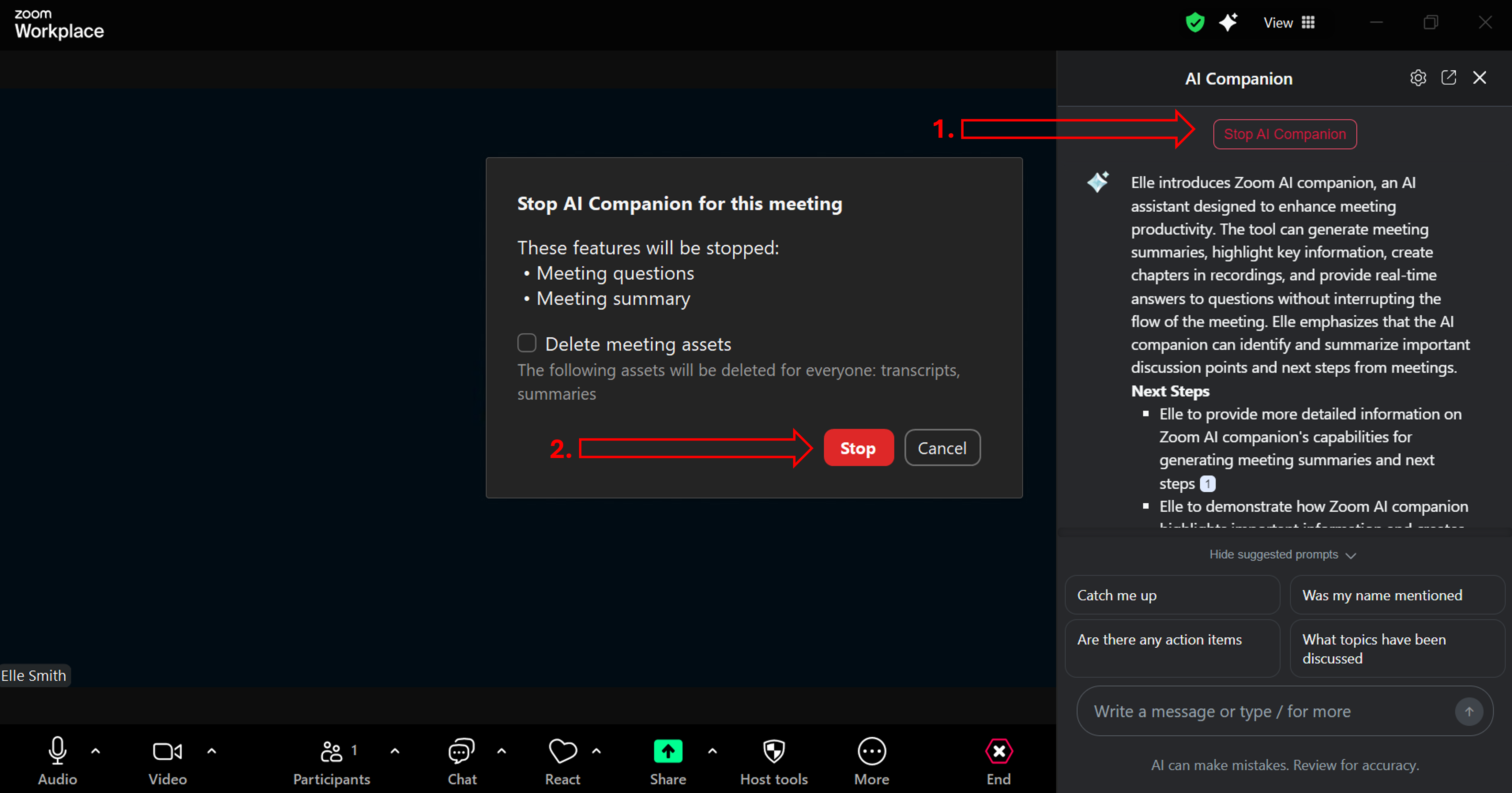 Turn off AI Companion