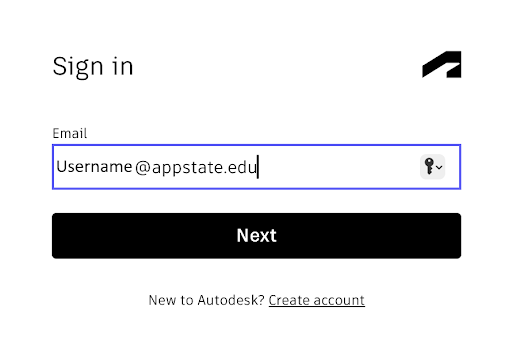 Enter your App State creds.