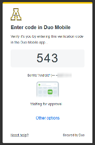 Authenticate with DUO.