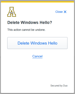 How to delete a device from the Duo device management portal.