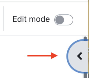 Appalachian Technology Knowledge Base > Gradebook: Visibility in AsULearn for students > gradebook_vis1.png (Clik the left facing arrow tab to open the Blocks Drawer) Clik the left facing arrow tab to open the Blocks Drawer