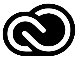 Creative cloud logo on a Mac.