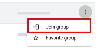 Clicking on join group.